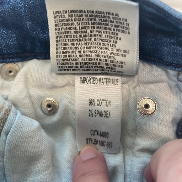 Citizens of Humanity Rocket Crop High Rise Skinny Distressed Blue Jeans Size 28 - Picture 8 of 11